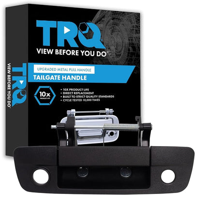 TRQ Metal Reinforced Tailgate Handle Black Compati