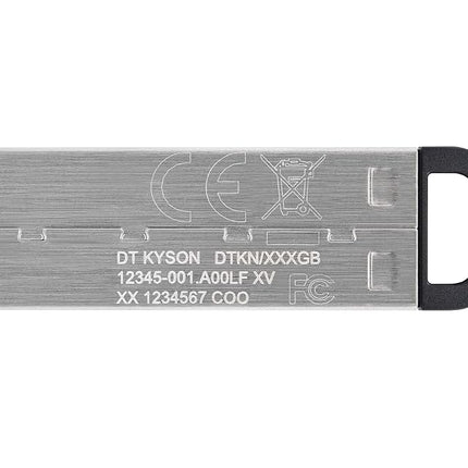 Kingston DataTraveler Kyson USB 3.2 Gen 1 Flash Drive 256GB - Stylish Capless Metal Case