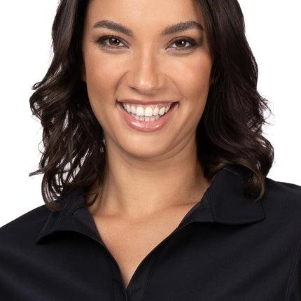 Chef Works Women's Polo Shirt, Black, S