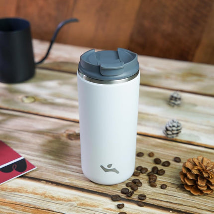 Konokyo 12oz Travel Coffee Mug with Lid, Insulated Stainless Tumbler