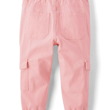 The Children's Place Pantalon Cargo Jogger Bébé Fille, Rose Fluo, 6-9 Mois