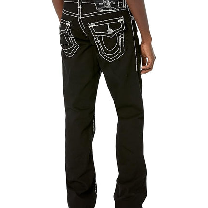 True Religion Men's Ricky Super T Straight Leg Jean, 2sb Body Rinse Black, 44