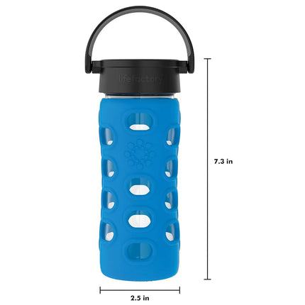 Lifefactory Glass Hydration Bottle Cobalt Blue 350 ml