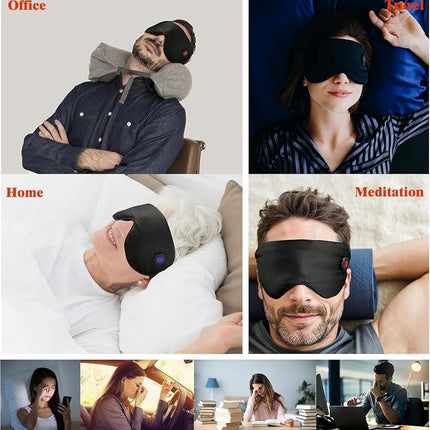 Rechargeable Cordless Heated Eye Mask for Dry Eyes - Adjustable Temperature Portable Eye Warm Compress for Migraines Styes Sinus & Sleep Men Women