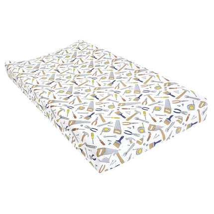 Hudson Baby Unisex Baby Changing Pad Cover, Construction Work, One Size