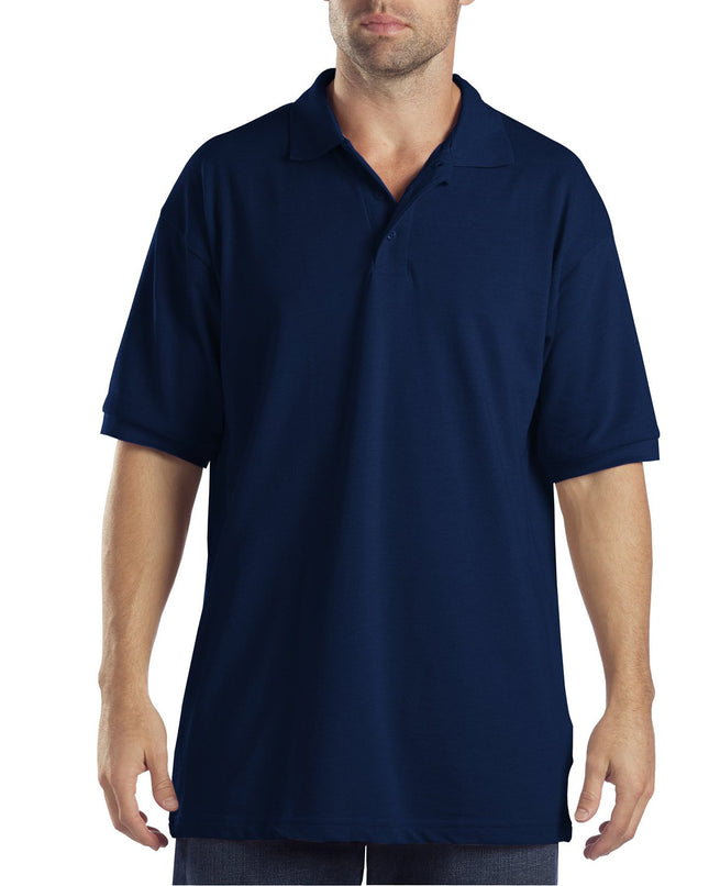 Dickies Men's Big Short-Sleeve Pique Polo Shirt, D