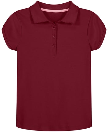 Nautica Girls' School Uniform Short Sleeve Polo Sh
