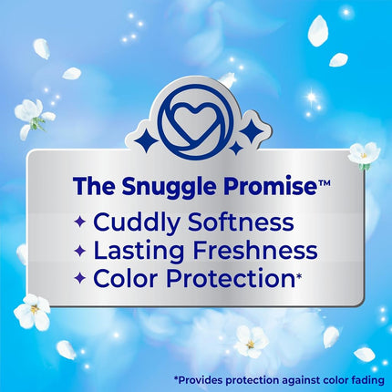 Snuggle Liquid Fabric Softener, 2X Concentrated, Blue Sparkle, 200 Loads, 80 fl. oz.