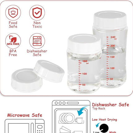 Baby Bottle Cap for Pigeon Bottle, Soft & Safe Bottle Lid, 6 Count