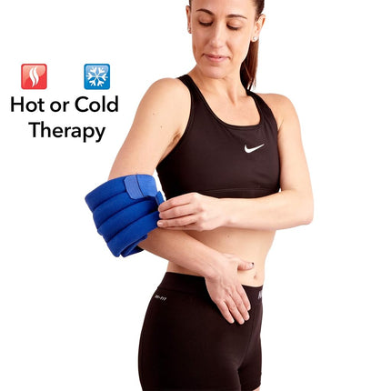 Bed Buddy Joint Wrap - Thérapie chaude et froide pour le soulagement des douleurs musculaires et articulaires - Grande compresse chauffante pour genou, poignet, coude, cheville, bras ou jambe (Paquet de 2)