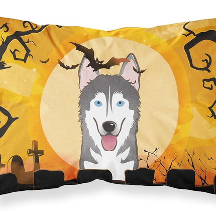 Caroline's Treasures BB1776PILLOWCASE Halloween Alaskan Malamute Fabric Standard Pillowcase, Lightweight Super Soft Easy Care Decorative Artwork Pillowcase, Standard,