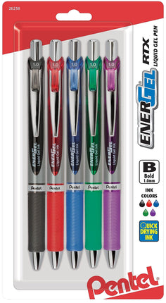 Pentel Energel Rtx Retractable Liquid Gel Pen, Bol