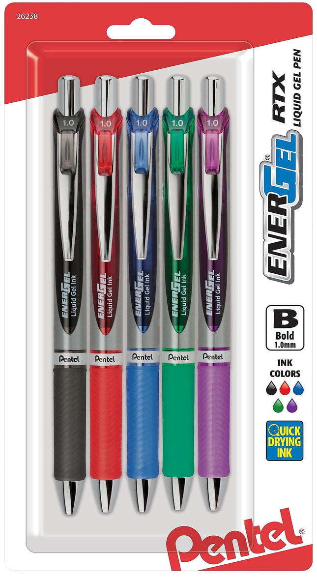 Pentel Energel Rtx Retractable Liquid Gel Pen, Bol