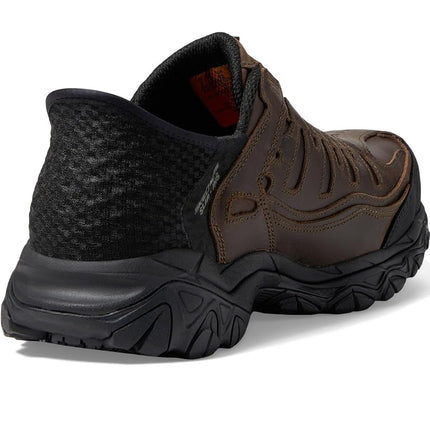 Skechers Men's Holdredge Ryker Hands Free Slip-ins Construction Shoe, Brown, 10.5