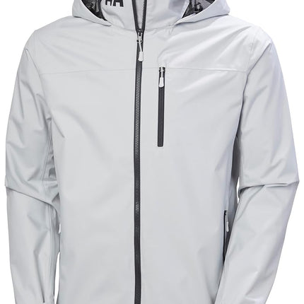 Helly Hansen Men's Crew Hooded Jacket 2.0, Grey Fog, XL