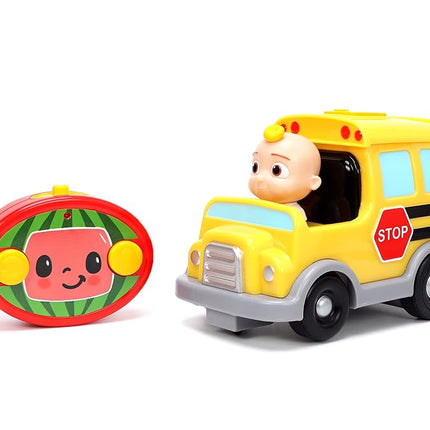 Jada Toys Cocomelon Autobús Escolar de 7.5" RC, Carro a Control Remoto, Juguetes para Niños