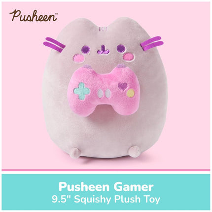 GUND Pusheen Gamer Snackable 9.5-Inch Plush Toy for Ages 8+