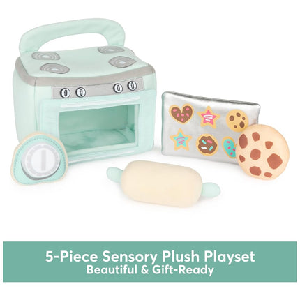 GUND Baby My First Baking Plush Playset with Sounds, Rattle, Squeaks and Crinkles, Ultra Soft Plush Sensory Toy for Babies and Newborns