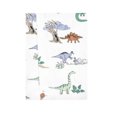 Lot de 7 langes en flanelle de coton Hudson Baby unisexe pour bébé, motif dinosaures, taille unique