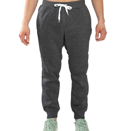 Southpole Men's 1570 Basic Active Fleece Jogger Sweatpants, Heather Charcoal a, Small