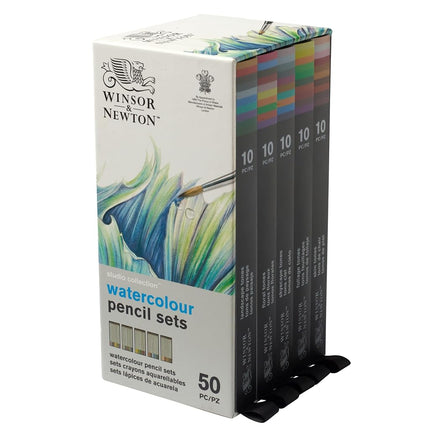 Winsor & Newton Studio Collection Watercolour Pencil Set, 50 Piece