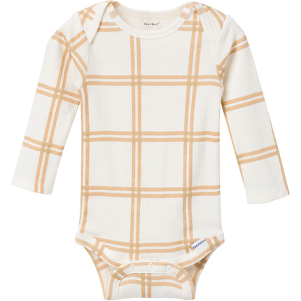 Gerber Unisex Bebé Paquete Múltiple de Bodis (Manga Corta y Larga), Oso Polar, 6-9 Meses
