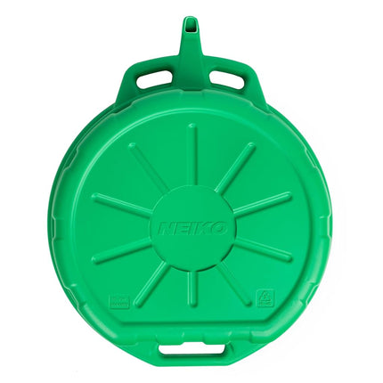 Neiko 20761A Large Coolant/Oil Drain Pan, 4 Gallon (16L) Capacity, Antifreeze Green Plastic Anti Splash Oil Pan, Motor Oil Drip Catcher Pan, Non Spill Pour Spout, Oil Catch Pan for Changing Oil