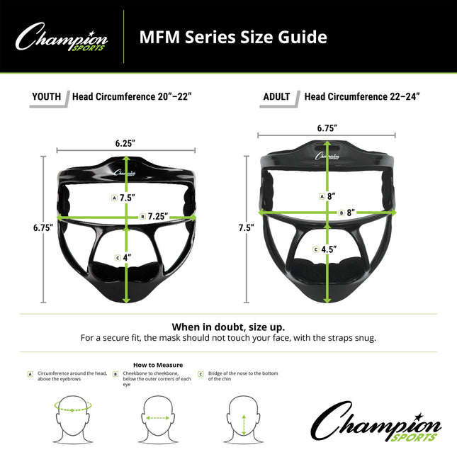 Champion Sports Magnesium Youth Softball Fielder's Mask, Red