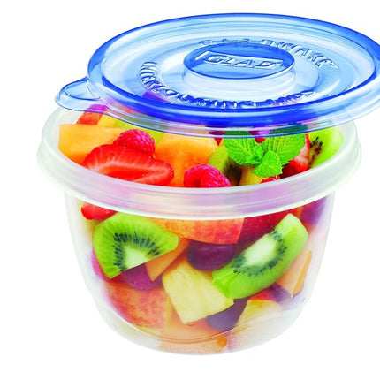 Glad Food Storage Containers - Mini Round Containers - 4 Ounce - 8 Count (Pack of 12)