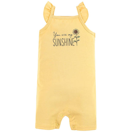 Hudson Baby Unisex Cotton Rompers, Hogs and Kisses, 3-6 Months