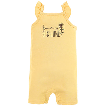 Hudson Baby Unisex Cotton Rompers, Hogs and Kisses, 3-6 Months