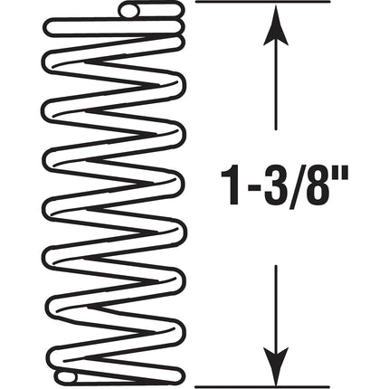 PRIME-LINE SP 9707 Products Compression Spring, Nickel, 9/16 in. x 1-3/8 in