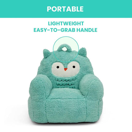 Delta Children Owl Cozee Buddy Chair, Teal