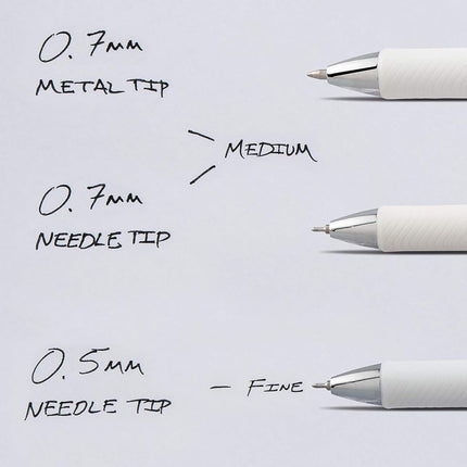 Pentel Energel Rtx Retractable Pearl Pens - Needle Tip - Fine Point, 0.5 mm - Energel Liquid Gel Ink Pens, Pack of 5,+ 3 Refills