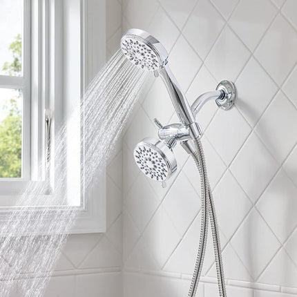 Moen 20016 Ignite Dual Hand Held and Multi Function Shower Head Combo Package with Hose and Diverter, Chrome