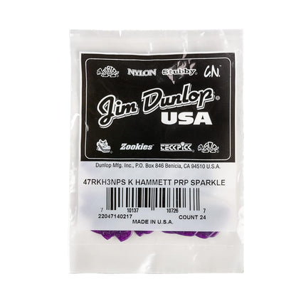 Dunlop Picks Kirk Hammett Jazz III Purple Sp 1.38mm Refill Bag 24