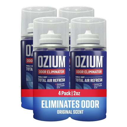 Ozium® Original - Eliminates Smoke & Odors Freshens Air - Car Home Office 2oz x4