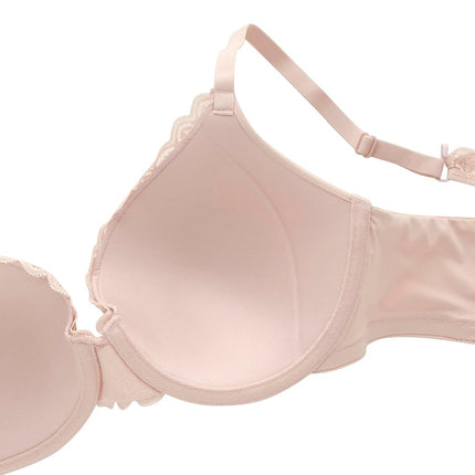 Soutien-gorge en dentelle Comfort Devotion de Maidenform, soutien-gorge T-shirt couvrant et lissant pour un confort au quotidien, soutien-gorge confortable en dentelle, couleur sable, 40C