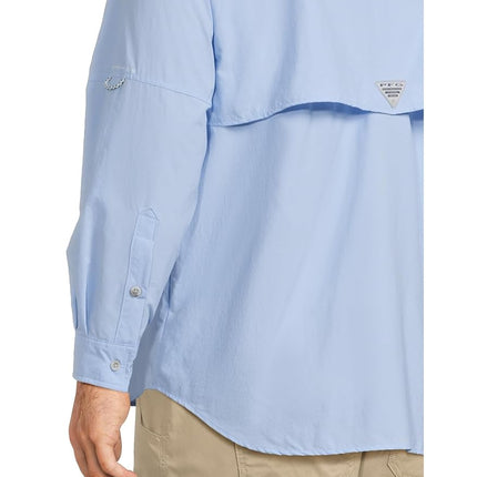 Columbia Men's Bahama II Long Sleeve Shirt, 2024 Sail, X-Large Tall