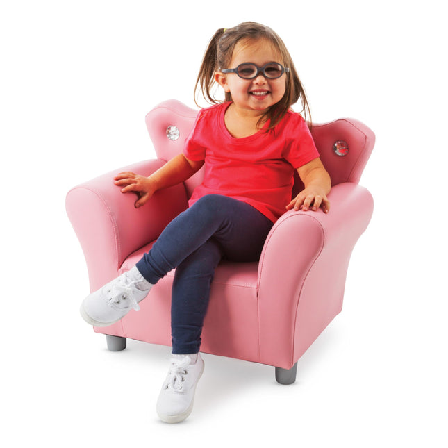 Melissa & Doug Pink Faux Leather Child�s Crown-Bac
