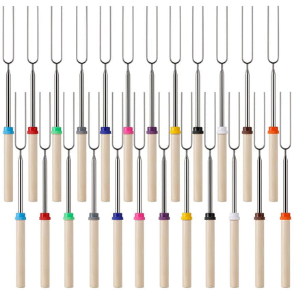 Marshmallow Roasting Sticks, Telescoping Smores Sticks for Open Fire Pit