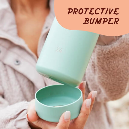 Bouteille d'eau isotherme en acier inoxydable Takeya Actives avec bouchon à bec, 0,7 litre / 24 onces, Onyx