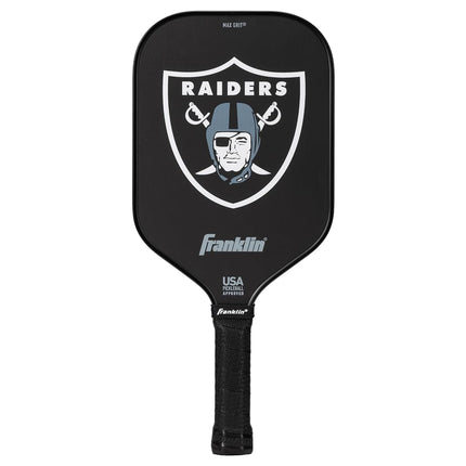 Franklin Sports NFL Las Vegas Raiders Pickleball Paddle - Official NFL Team Pickleball Paddles - USAP (USAPA) Approved Premium Quality Pickleball Paddles - Authentic Team Logos + Colors