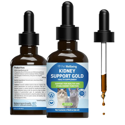 Pet Wellbeing - Kidney Support Gold for Cats - Nat