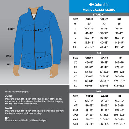 Columbia Men's Watertight II Rain Jacket, Dark Stone, M