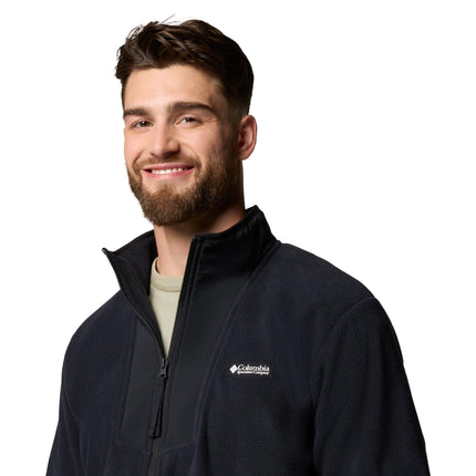 Columbia Men's Sequoia Grove Full Zip Fleece, Full Zip Fleece Jacket, Black, Medium