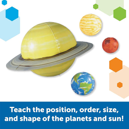 Learning Resources Inflatable Solar System Set, Ages 5–10, Giant Space Display, Teaches Planet Order & Orbit