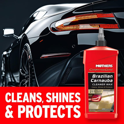 Mothers California Brazilian Carnauba Cleaner Liquid Wax, Gold, 473 Millilitre