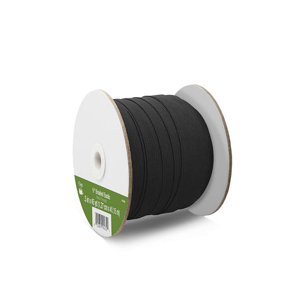 Dritz 1/2 x 45 yd Braided Elastic, Black