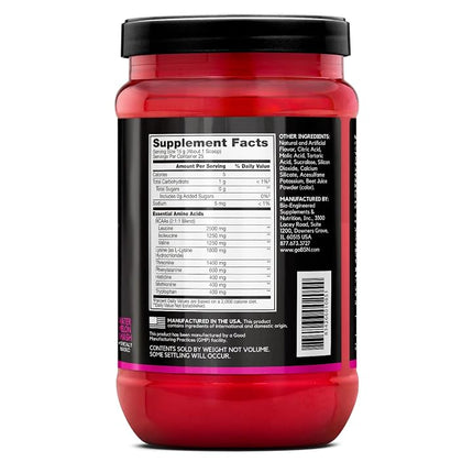 BSN Amino X Essential Amino Acid Powder, Zero Sugar, Watermelon Splash Flavour, 375g